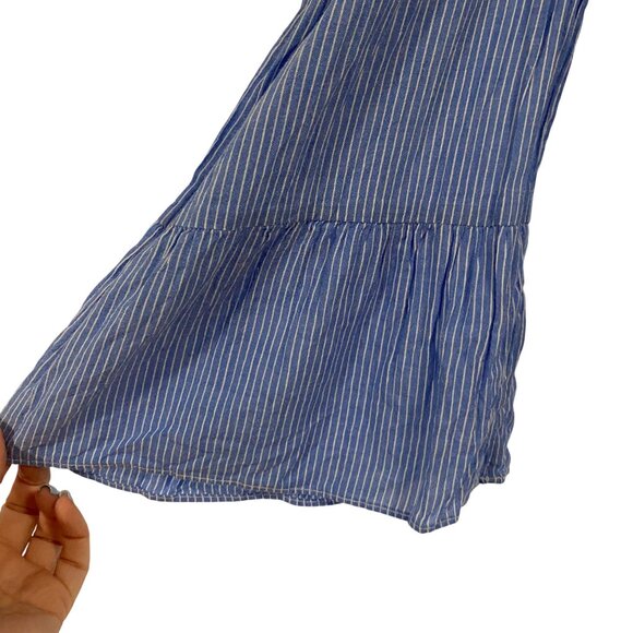 Lilly Pulitzer Moira Off the Shoulder Blue White Striped Blouse Size L - Picture 3 of 8